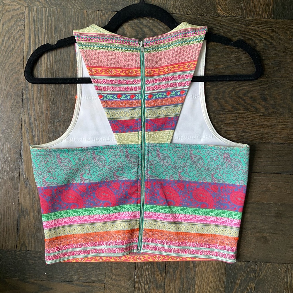 Colorful Crop Top With Sequin Details - image 4